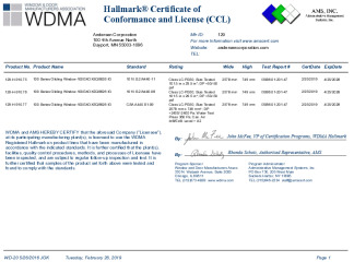 PR CERTIFICATE FL15907 R5 C CAC CCL AWS 100GXOXEQ8626