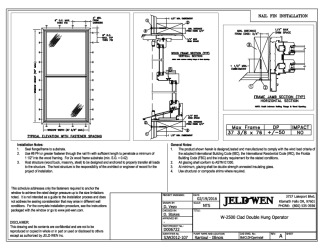 PR Instl Docs FL16085 R3 II W-2500 Clad DH NF 37.375 x 76 DP50 2-19-16r