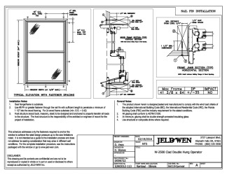 PR Instl Docs FL16085 R3 II W-2500 Clad DH NF 41.375 x 64 DP35 2-19-16r