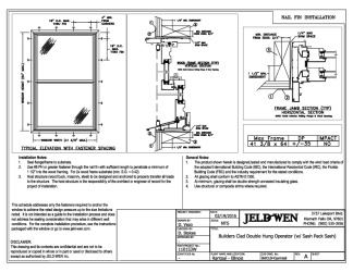 PR Instl Docs FL16085 R5 II W-2500 Clad DH Sash Pack NF 41.375 x 64 DP35 2-19-16r