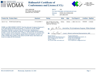 PR CERTIFICATE FL16085 R7 C CAC 130-H-771.05