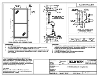PR INSTL DOCS FL16085 R7 II W-2500 CLAD DH NF 33.375 X 72 DP35 2-19-16