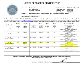 PR CERTIFICATE FL16094 R7 C CAC (B) NAMI CERT 16094.5