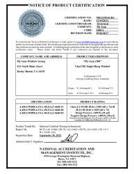 PR CERTIFICATE FL16103 R10 C CAC NI011350.02-R4