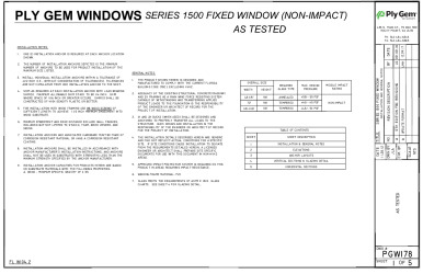 PR INSTL DOCS FL16104 R4 II PGW178 AS TESTED