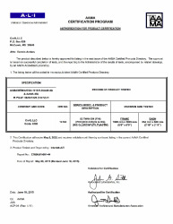 PR CERTIFICATE FL16153 R1 C CAC CROFT - 52 SH TWIN (FIN)   JUNE 2015