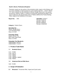 PR TECH DOCS FL16225 R11 AE PRODUCT EVALUATION 38-E S