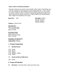 PR TECH DOCS FL16225 R9 AE PRODUCT EVALUATION 38-D S
