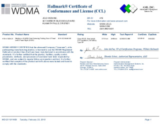 PR CERTIFICATE FL16275 R4 C CAC CCL 419-H-1064.01