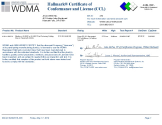 PR CERTIFICATE FL16275 R5 C CAC 419-H-1063.01 5-22-19