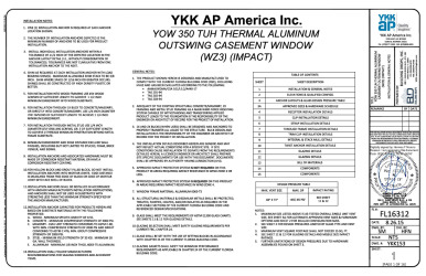 PR Instl Docs FL16312 R8 II YKK153 SS 2021-10-15