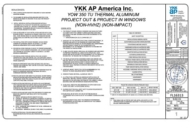 PR Instl Docs FL16313 R8 II YKK152 SS 2020-07-27