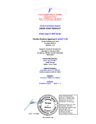 PR Instl Docs FL16327 R3 II FL16327.1 Green Spans IWP Series Wall Panel Eval Report sealed