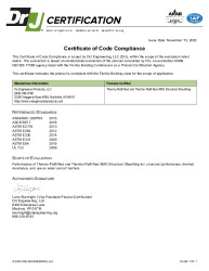 PR CERTIFICATE FL16391 R3 C CAC 201113 COC FPA 16391