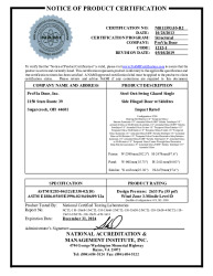 PR CERTIFICATE FL16401 R11 C CAC NI011593.05-R2