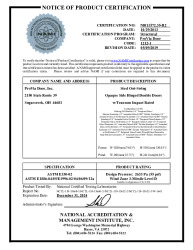 PR CERTIFICATE FL16401 R12 C CAC NI011572.35-R2