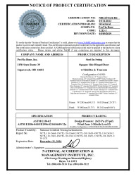PR CERTIFICATE FL16401 R13 C CAC NI011572.02-R6