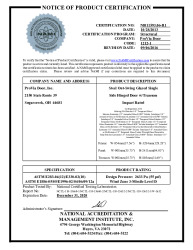 PR CERTIFICATE FL16401 R6 C CAC NI011593.06-R1
