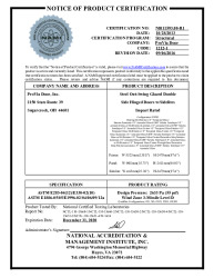 PR CERTIFICATE FL16401 R6 C CAC NI011593.08-R1