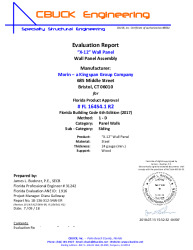 PR Instl Docs FL16454 R2 II 1 X12 24g Wall HVHZ EVALREPORT