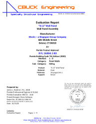 PR Instl Docs FL16454 R3 II 1 X12 24g Wall HVHZ EVALREPORT
