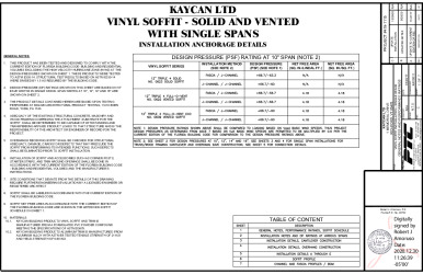 PR Instl Docs FL16503 R5 II KAY0011 RevC VinylSoffit SingleSpan ss