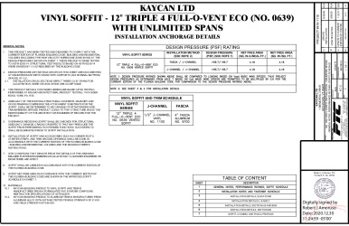 PR Instl Docs FL16503 R5 II KAY0012 Rev C 639Eco VinylSoffit-Unlimited Span ss