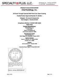 PR TECH DOCS FL16578 R3 AE AP WALL EVALUATION REPORT (06-02-17)