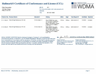 PR CERTIFICATE FL16812 R3 C CAC CCL 411-H-1462.14 .15