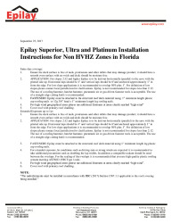 PR Instl Docs FL16850 R3 II Epilay Superior  Installation for NON HVHZ Zones in Florida