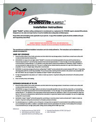 PR INSTL DOCS FL16850 R5 II EPILAY-PROTECTITE-PLASFELT-INSTALLATION-INSTRUCTIONS