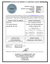 PR CERTIFICATE FL16902 R14 C CAC NI013981.20-R2