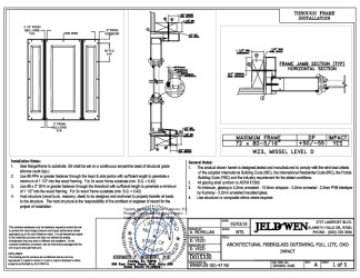 PR INSTL DOCS FL16904 R7 II ARCH FG OS GLZ OXO B2B WZ3 FBC 72X80 SS 2018-07-23