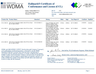 PR CERTIFICATE FL16932 R2 C CAC CCL 13055