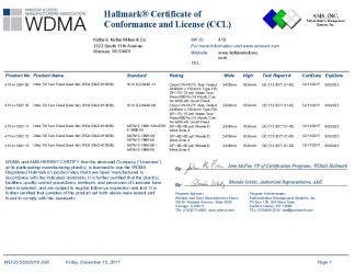 PR CERTIFICATE FL16945 R2 C CAC 13058 CCL