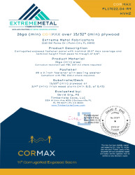 PR Instl Docs FL17022 R9 II 26ga CorMax Plywood HVHZ