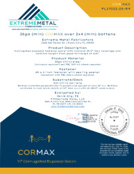 PR Instl Docs FL17022 R9 II 26ga CorMax Battens