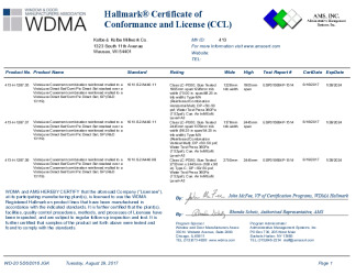PR CERTIFICATE FL17026 R2 C CAC CCL 13119