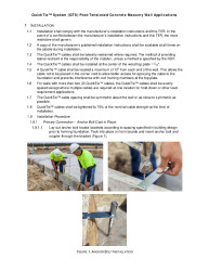 PR Instl Docs FL17106 R8 II 200917 FL 17106 Installation Instructions Post Tensioned Concrete Masonry