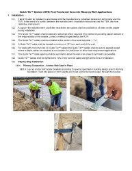 PR Instl Docs FL17106 R6 II 160413 Installation Instructions - Quick Tie System (QTS) Post-Tensioned Concrete Masonry Wall Applications