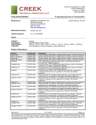 PR Instl Docs FL17116 R5 II DGA14001.5 2017 FBC Eval Report  APP (HVHZ) final