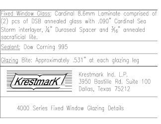 FL17148.2-R4 - 4000 Series Vinyl Fixed Window 4060