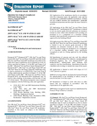 PR Instl Docs FL17155 R5 II er 0390 underlayments expires 3-31-2022