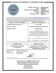 PR CERTIFICATE FL17174 R4 C CAC NI012126.07-R1