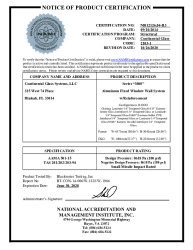 PR CERTIFICATE FL17174 R5 C CAC NI012126.04-R3