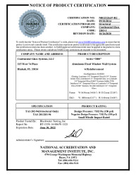 PR CERTIFICATE FL17174 R5 C CAC NI012126.07-R2