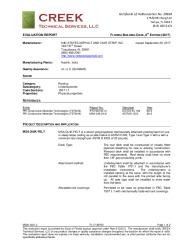 PR Instl Docs FL17188 R2 II MSA14001.2 2017 FBC Evaluation Report Syn Underlayment final