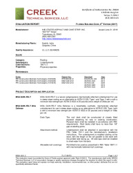 PR Instl Docs FL17188 R3 II MSA14001.3 2017 FBC Evaluation Report Syn Underlayment FINAL