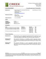 PR Instl Docs FL17188 R4 II MSA14001.4 2017 FBC Eval Report Syn Underlayment FINAL