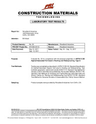 PR Instl Docs FL17206 R6 II Woodlands Industries WII-008-02-03  Test Report - ASTM D 226 Type II No. 30(1)
